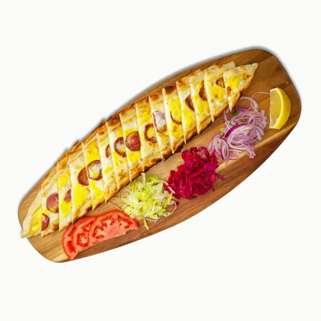 Soujuk Pide with Cheese & Egg